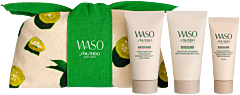 Shiseido Waso SOS Imperfection Trio Set = Gel-to-Oil Cleanser 30 ml + Color Control Oil-Free Moisturizer 15 ml + Pore Purifying Scrub Mask 30 ml