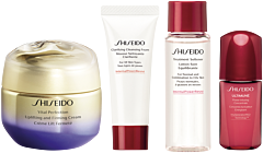 Shiseido Vital Perfection Holiday Kit = U&F Cream 50 ml + D.Prep.Cleans.Foam 15 ml + D.Prep.Tr.eat.Softener 30 ml + UTM P.I.Conc.10 ml