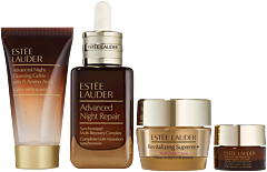 Estée Lauder Advanced Night Repair Set = ANR 50ml + ANR Micro Cleanser 30ml + Supreme+ Moisturizer 15ml + ANR Eye Supercharged Gel-Creme 5ml