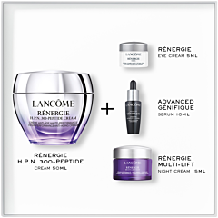 Lancôme Rénergie H.P.N. 300-Set = Peptide Crème LSF20 50 ml + Advanced Génifique Serum 10 ml + Eye Cream 5 ml + Rénergie Multi-Lift Nuit 15 ml