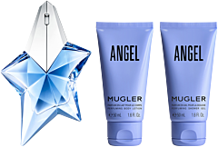 Mugler Angel Set = E.d.P. Nat. Spray 25 ml + Body Lotion 50 ml + Shower Gel 50 ml
