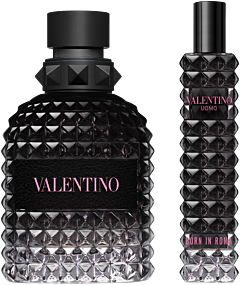 Valentino Uomo Born in Roma Set = E.d.T. Nat. Spray 50 ml + E.d.T. Travel Spray 15 ml