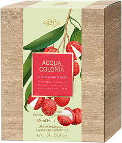 No.4711 Acqua Colonia Lychee & White Mint Set = EdC Nat. Spray 50 ml + Shower Gel 75 ml
