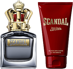 Jean Paul Gaultier Scandal pour Homme Set = EdT Nat. Spray 50 ml + Gel Douche Corps et Cheveux 75 ml