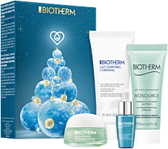 Biotherm Aquasource Recruitment Holiday Set 23 = Lait Corporel 40 ml + Biosource Mousse Nettoy.PNM 20 ml + Aquasource Gel PNM 15 ml + Life P.Elixir 7 ml