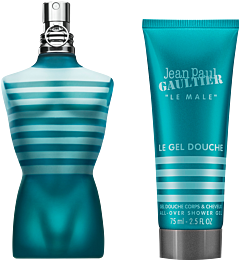 Jean Paul Gaultier Le Male Set = EdT Nat. Spray 75 ml + Le Gel Douche 75 ml