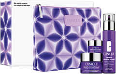 Clinique Smart Clinical Repair De-Aging Experts Set = W.Corr. Serum 30 ml + W.Corr. Cream 15 ml + W.Corr. Eye Cream 5 ml + Tasche