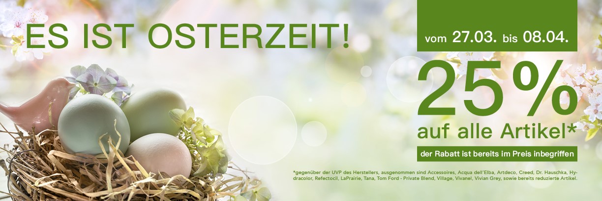 25 Prozent Osteraktion